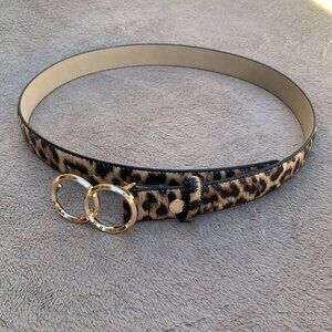 Vince Camuto Leopard Print Faux Leather Belt NWOT
